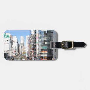 Etiqueta De Bagagem Distrito de Shinjuku em Tokyo, Japão