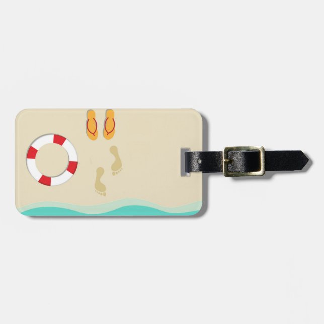 Etiqueta De Bagagem Diversão de Verão (Frente Horizontal)