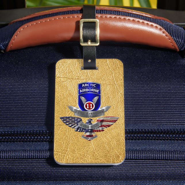 Etiqueta De Bagagem Divisão 11 Airborne (Frente Insitu 2)