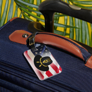 Etiqueta De Bagagem Divisão de Cavalaria da rua 