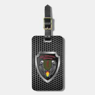 Etiqueta De Bagagem Divisão de Infantaria 1rua "Big Red One"