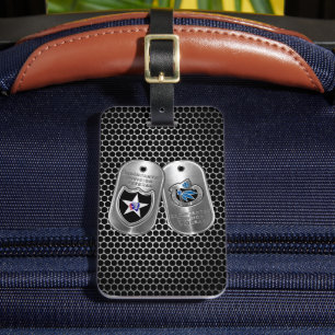 Etiqueta De Bagagem Divisão de Infantaria do segundo