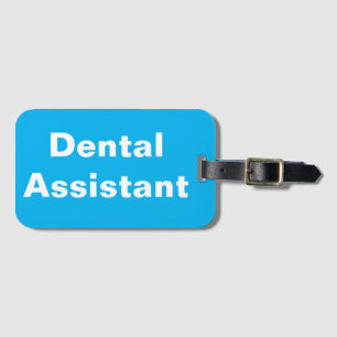 Etiqueta de bagagem do Assistente dentário