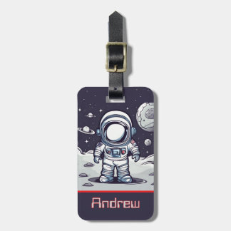 Etiqueta de Bagagem do Astronauta Espacial Exterio