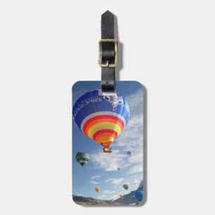 etiqueta de bagagem do balão de ar quente