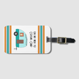 Etiqueta de Bagagem do Camp Retro Camp