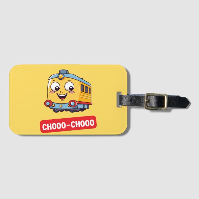 Etiqueta de bagagem do comboio (Frente Horizontal)