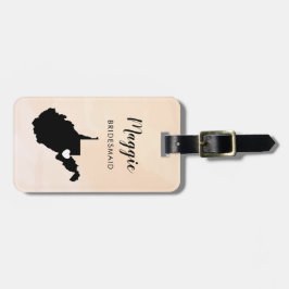 Etiqueta de bagagem do mapa da Virgínia Ocidental,