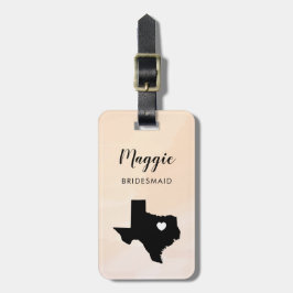 Etiqueta de bagagem do mapa do Texas, Boas-vindas