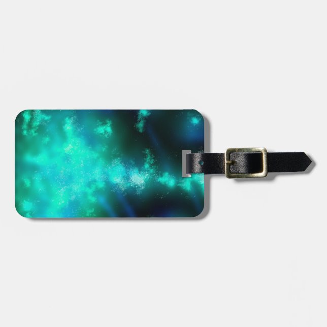 Etiqueta de Bagagem do Sky Emerald (Frente Horizontal)