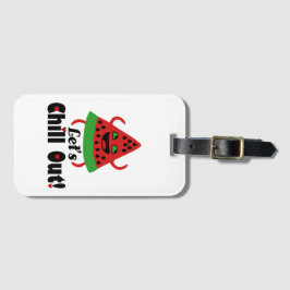 Etiqueta De Bagagem ❤️ 🍉 Do Watermelon Dance & Chill 😋