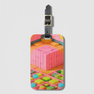 Etiqueta De Bagagem Doce de cor clara