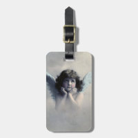 Doce Rosy Cheeked Vintage Angel nas nuvens