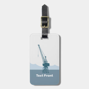 Etiqueta De Bagagem Dockyard Crane