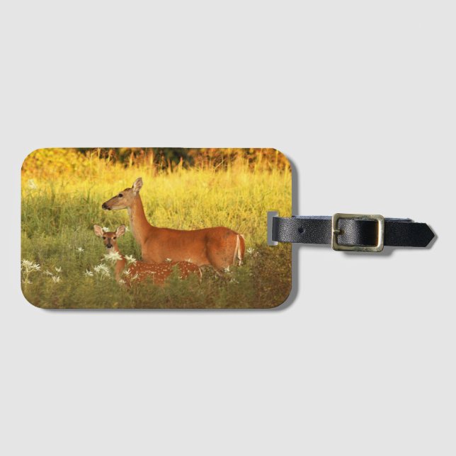 Etiqueta De Bagagem Doe e Fawn (Frente Horizontal)