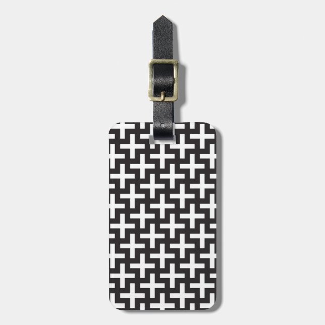 Etiqueta De Bagagem &Dois padrões feitos com sinal de 'mais' (Frente Vertical)