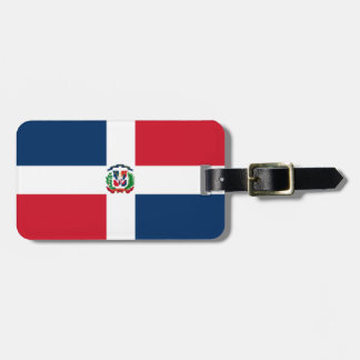 Etiqueta De Bagagem Dominican Republic flag 