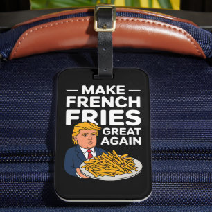 Etiqueta De Bagagem Donald Trump 2024 Faça a Batata Frita Grande Novam