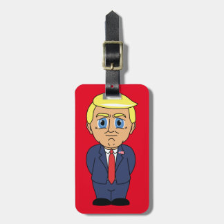 Etiqueta De Bagagem Donald Trump Está Olhando Para O Smug