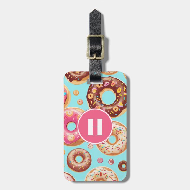 Etiqueta de Bagagem Donut (Frente Vertical)