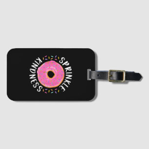 Etiqueta De Bagagem Donut Espalhe Bondade Divertido Meninas Mulheres D
