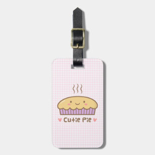 Etiqueta De Bagagem Doodle de Kawaii Cutie Pie Para Ela