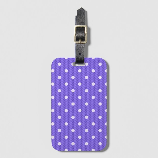 Etiqueta De Bagagem Dotty Delight Roxo (Frente Vertical)