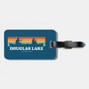 Etiqueta De Bagagem Douglas Lake Tennessee Canoe