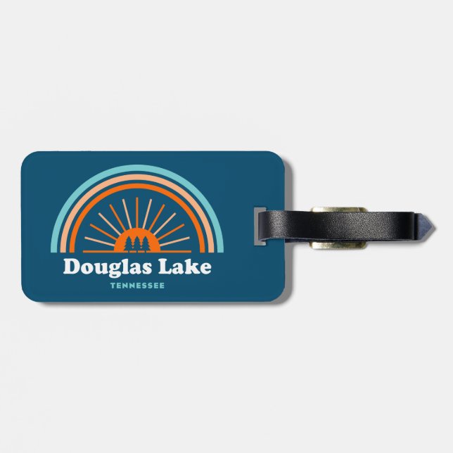 Etiqueta De Bagagem Douglas Lake Tennessee Rainbow (Traseira Horizontal)