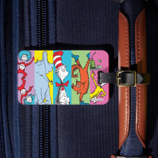 Etiqueta De Bagagem Dr. Seuss | Fatia de Caracteres (Frente Insitu 4)