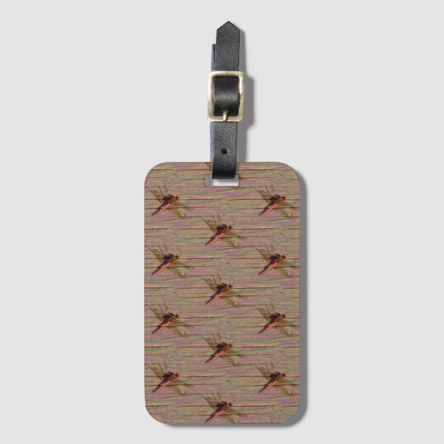Etiqueta De Bagagem Dragonfly Colorful (Frente Vertical)