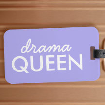 Drama Queen | Trendy Modern Purple Girly Cote Art