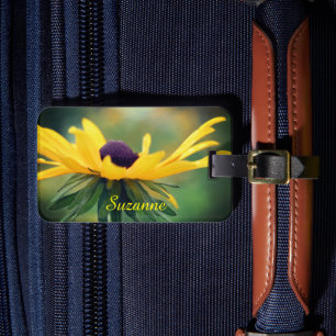 Etiqueta De Bagagem Dreamy Black Eyed Susan Daisy Flower Personalizada