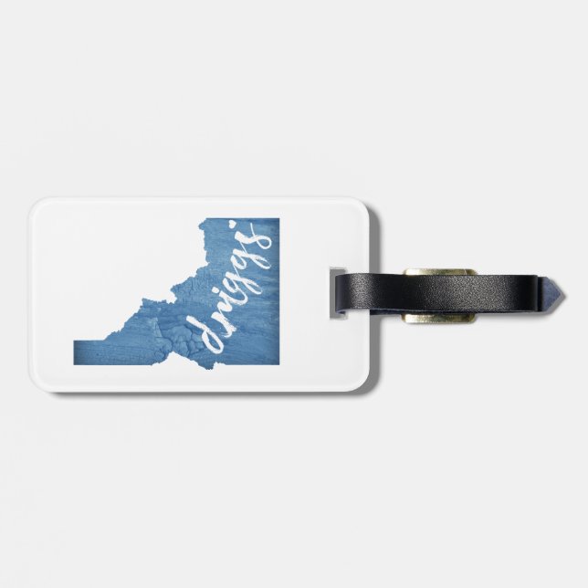 Etiqueta De Bagagem Driggs Idaho Wood Grain (Traseira Horizontal)