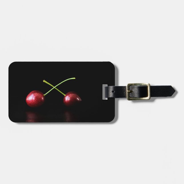 Etiqueta De Bagagem Duas cerejas cd lt arc4 (Frente Horizontal)