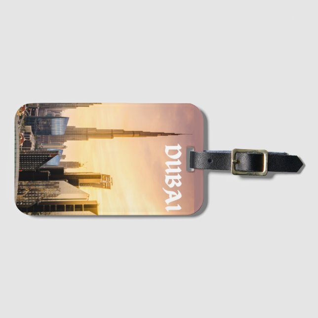 Etiqueta De Bagagem Dubai (Frente Horizontal)