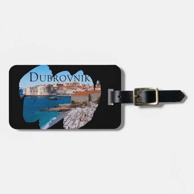 Etiqueta De Bagagem Dubrovnik com uma vista (Frente Horizontal)