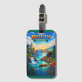 Etiqueta De Bagagem Duluth North Shore Minnesota Souvenir Luggage Tag