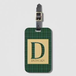 Etiqueta De Bagagem Duncan Tartan Monograma D