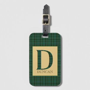Etiqueta De Bagagem Duncan Tartan Monograma D