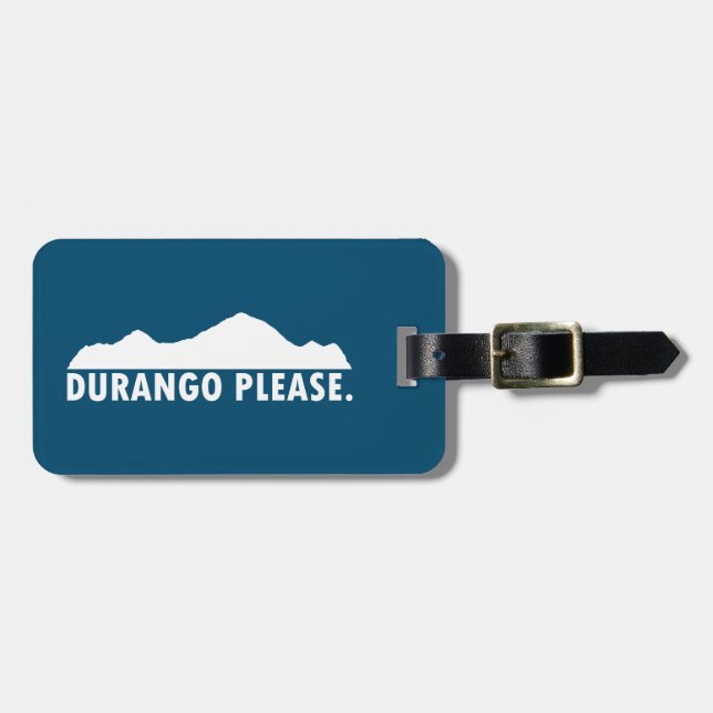 Etiqueta De Bagagem Durango, por favor (Frente Horizontal)