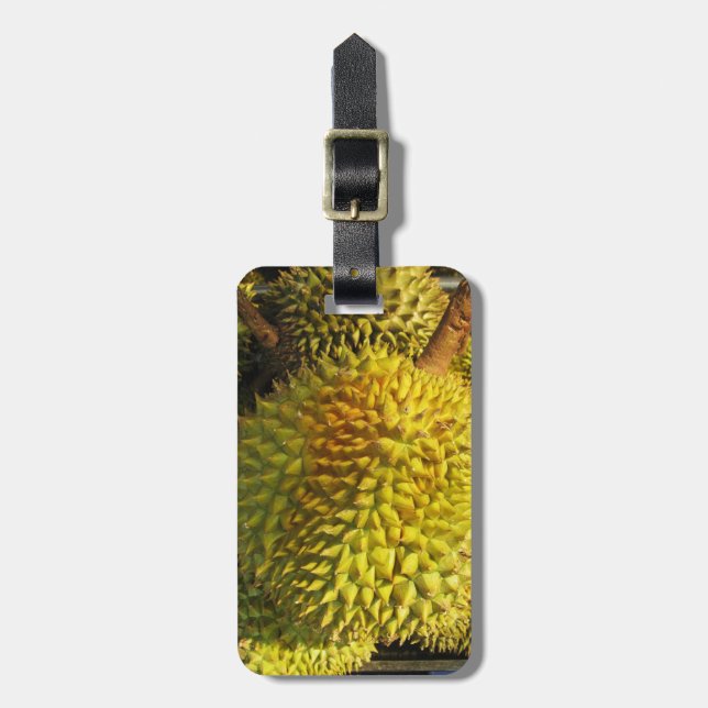 Etiqueta De Bagagem Durian Fruta (Frente Vertical)