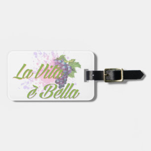 Etiqueta De Bagagem E Bella de Vita do La