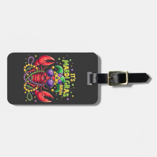 Etiqueta De Bagagem É Mardi Gras Bruh Engraçado Shrimp Nova Orleans