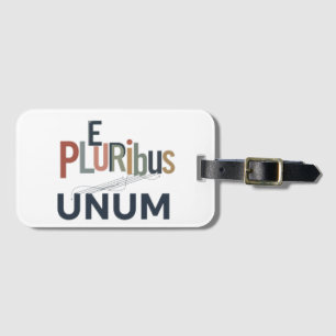 Etiqueta De Bagagem "E Pluribus Unum" - Design para Unidade