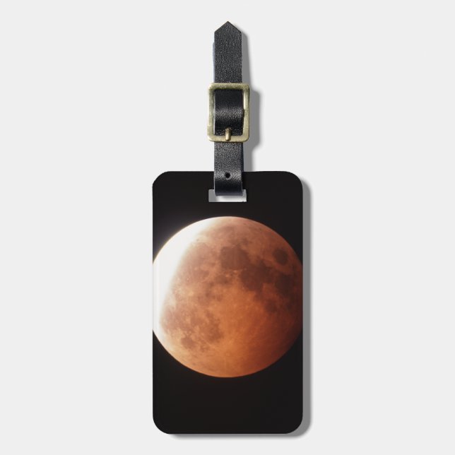 Etiqueta De Bagagem eclipse da lua (Frente Vertical)