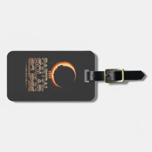 Etiqueta De Bagagem Eclipse Solar Parcial Nova Jersey 2025