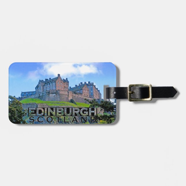 Etiqueta De Bagagem Edimburgo (Frente Horizontal)