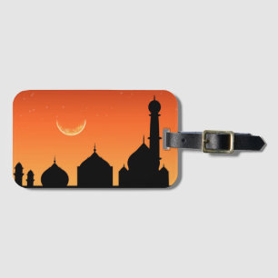 Etiqueta De Bagagem Eid Mubarak Evening Sky