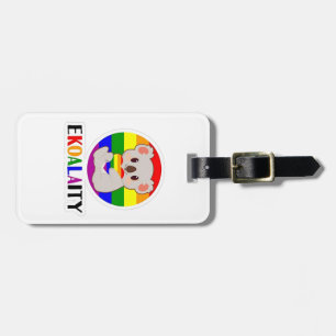 Etiqueta De Bagagem Ekoalaty Equality Gay Koala Bear Engraçado LGBT Ra